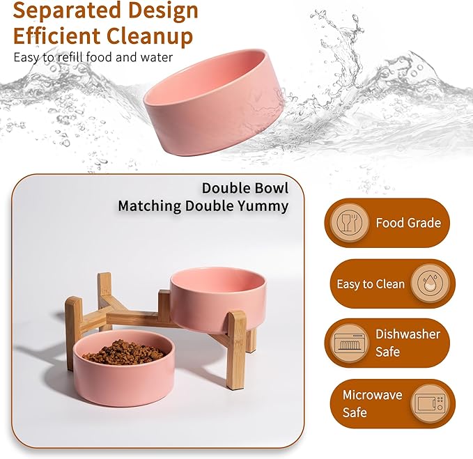 Elevated Ceramic Dog Bowl Set - Image 5