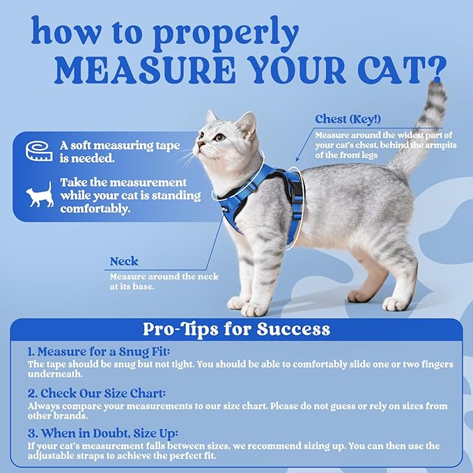 rabbitgoo Cat Harness and Leash Set, Escape Proof Kitten Harness - Image 2