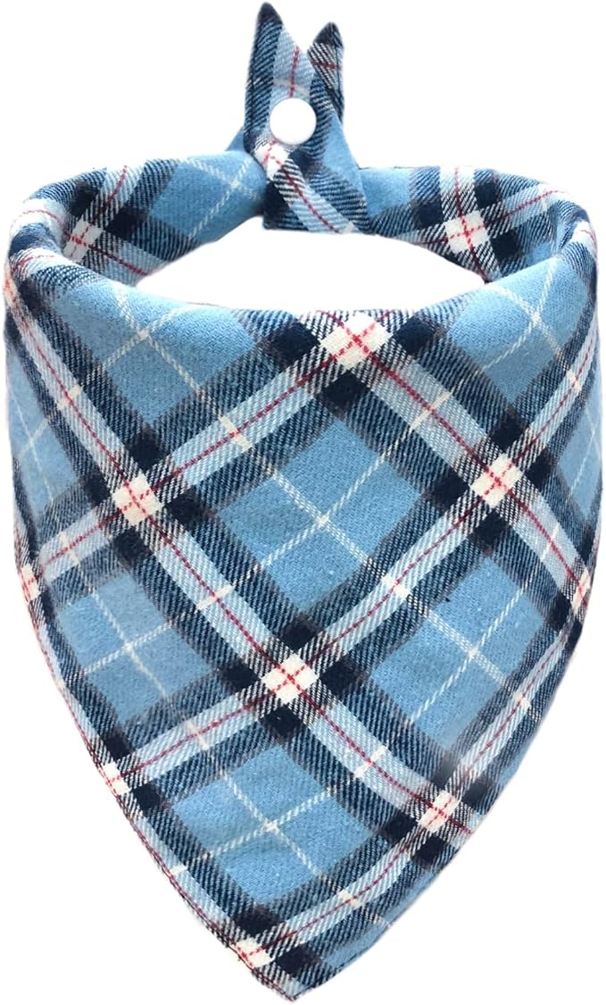 Classic Plaid Dog Bandana by Unknown