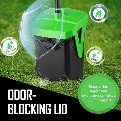 FUSBUNTY Pooper Scooper Swivel Bin & Rake - Image 4