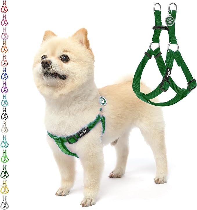 PUPTECK No Pull Dog Harness Soft Adjustable Basic Nylon Step in Puppy Vest by PUPTECK