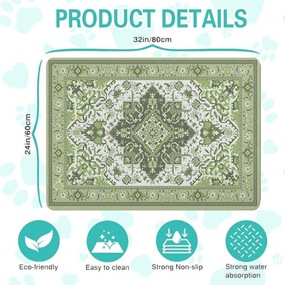 Pet Feeding Mat for Floors Waterproof Dog Mat for Food and Water Absorbent - Image 5