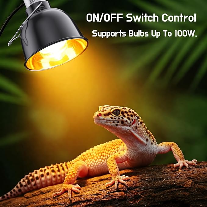 MRREPTILE Reptile Light Fixture – 5.5'' Deep Dome Lamp - Image 5