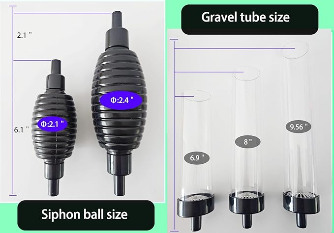 5ft Aquarium Siphon Vacuum Cleaner-Hand Siphon Pump Water Changer - Image 6