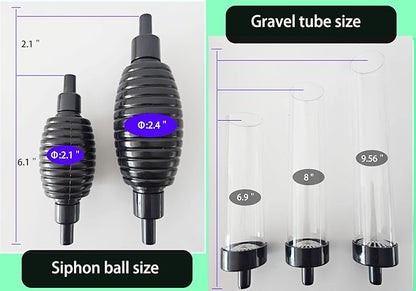 5ft Aquarium Siphon Vacuum Cleaner-Hand Siphon Pump Water Changer - Image 6