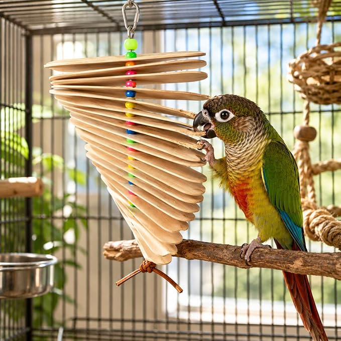 Bonka Bird Toys 867 Pk2 Big Natural Stick Bird Toy 9.5" x 6" Natural Wood - Image 4