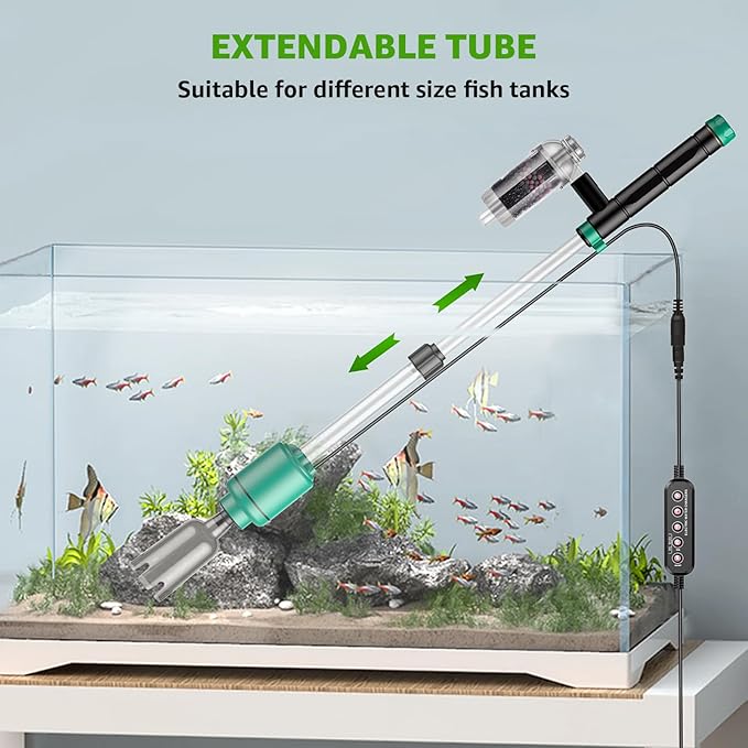 Electric Aquarium Vacuum Gravel Cleaner: 24W Fish Tank Vacuum Gravel Cleaner - Image 7