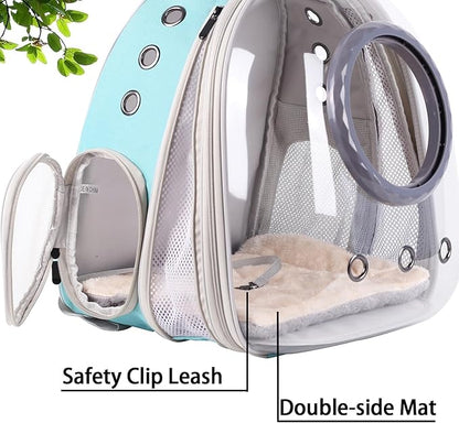 Large Cat Backpack Carrier, 20 Pounds Cat Carry Bookbag, Space Capsule - Image 5