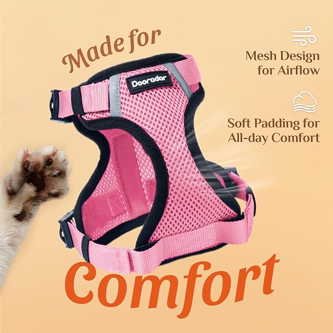 Dooradar Cat Harness and Leash Set, Escape Proof Soft - Image 9