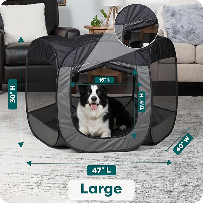 FurHaven Soft-Sided Dog & Cat Playpen, Portable Foldable Indoor & Outdoor Pet - Image 3