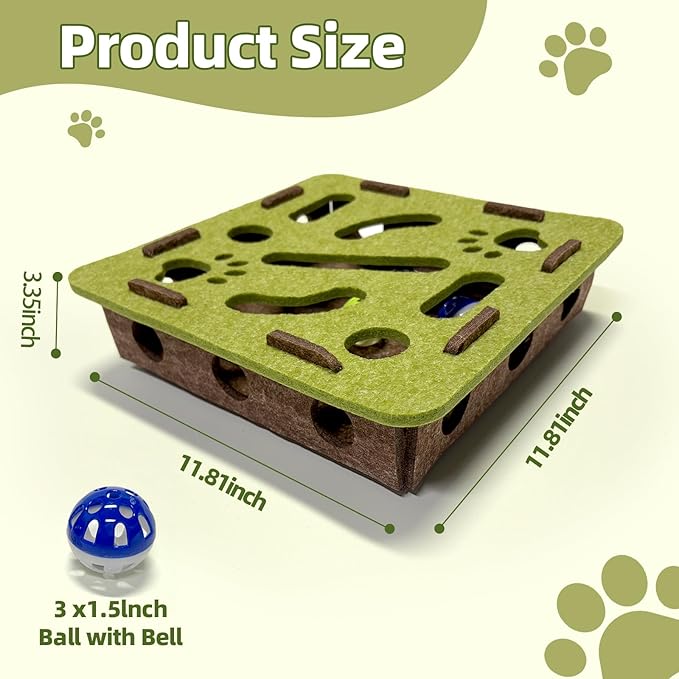Interactive Soft Felt Cat Puzzle Toy - Image 3