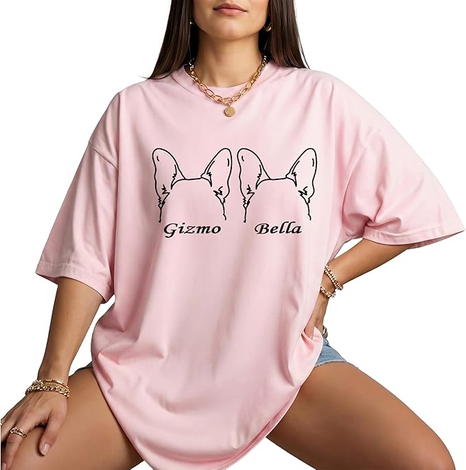 Custom Dog Mom Shirt Personalized Dog Ears Sweatshirt - Image 6