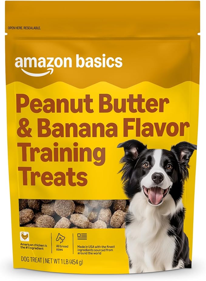 Amazon Basics Peanut Butter & Banana Flavor Training Treats by AmazonBasics