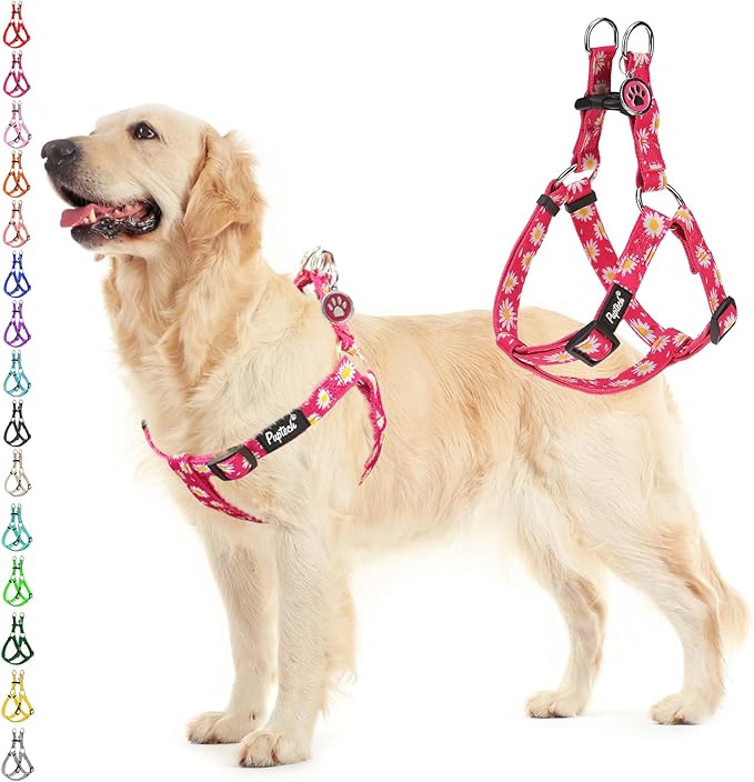PUPTECK No Pull Dog Harness Soft Adjustable Basic Nylon Step in Puppy Vest by PUPTECK