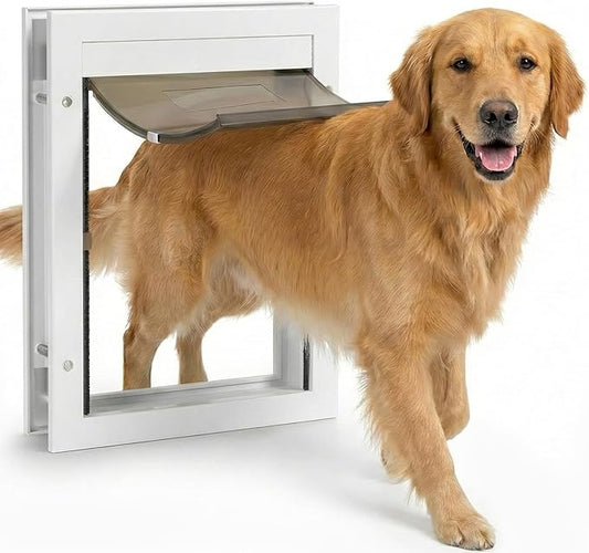 Dog Door for Large Dogs, X-Large Aluminum Frame Pet Door by freetoenterandexit