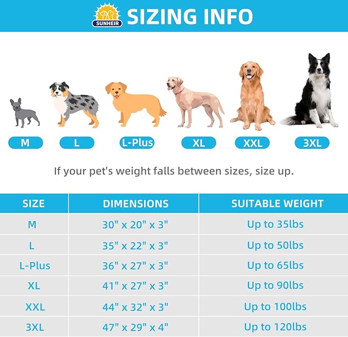 Sunheir Extra Large Waterproof Dog Bed, Jumbo Orthopedic Dog Beds - Image 4