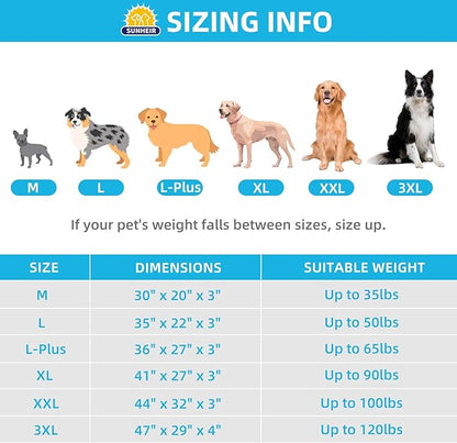 Sunheir Extra Large Waterproof Dog Bed, Jumbo Orthopedic Dog Beds - Image 4