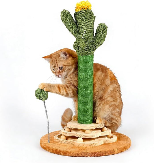 Cactus Cat Scratching Post Cat Tree, Cute Cat Scratching Post by Himake