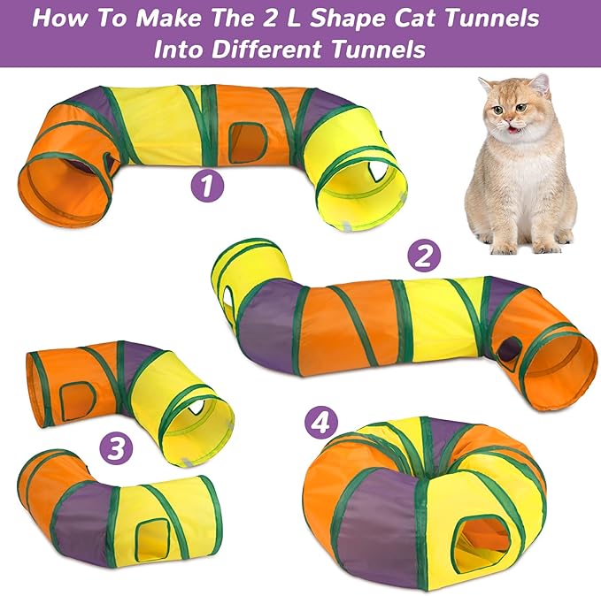 Retro Shaw 33 Pack Cat Tunnel Toy Set - Image 5