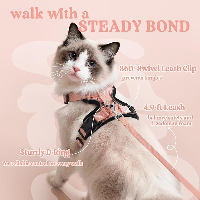 rabbitgoo Cat Harness and Leash Set, Escape Proof Vest Harness - Image 5