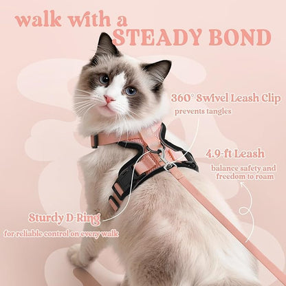 rabbitgoo Cat Harness and Leash Set, Escape Proof Vest Harness - Image 5