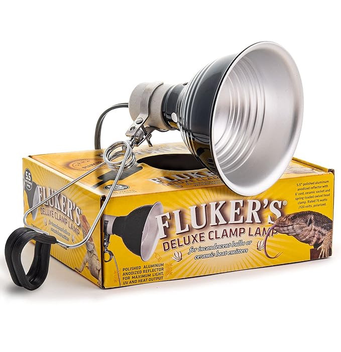 Fluker's Repta-Clamp Lamp, Heavy Duty Clamp Light by Flukers