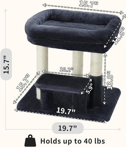 Heybly Cat Scratching Post, Small Cat Tree Tower - Image 7