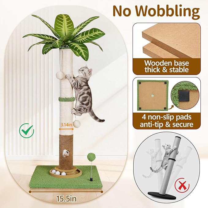 Cat Scratching Post Tall Vertical - Image 2