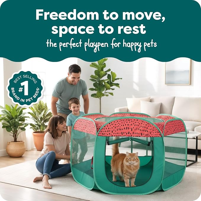 FurHaven Soft-Sided Dog & Cat Playpen, Portable Foldable Indoor & Outdoor Pet - Image 2