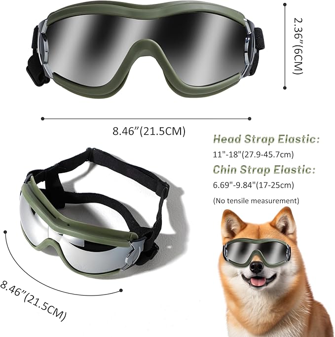 Dog Sunglasses Goggles, UV Wind Dust Fog Protection Pet Glasses Eye Wear - Image 3