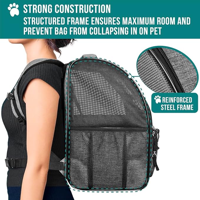 PetAmi Dog Backpack Carrier for Small Medium Dogs Large Cats up to 18 lbs - Image 6