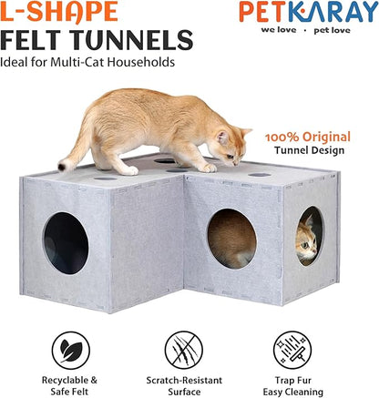 PETKARAY Cat Tunnel, Original Cat Hideaway Cave - Image 2