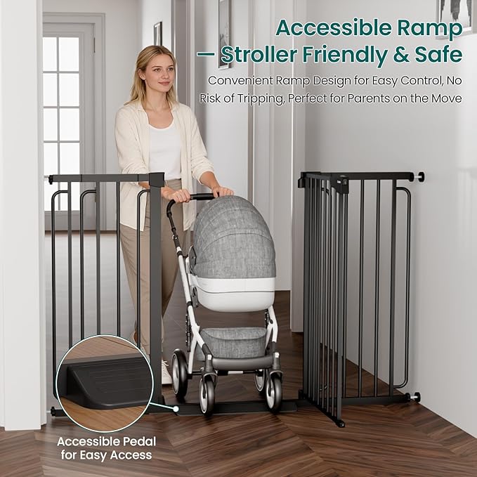 Cumbor 36" Extra Tall Baby Gate - Image 7