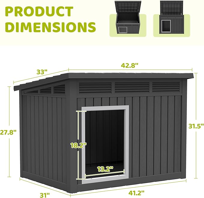 Bifanuo Dog House Outdoor Indoor - Image 6