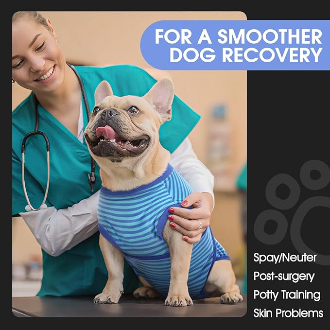 FUAMEY Recovery Suit for Dogs After Surgery, Soft Breathable Dog Bodysuit - Image 3