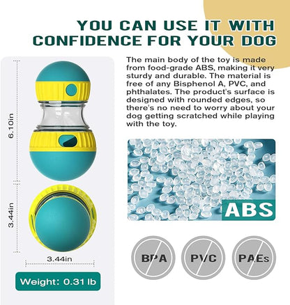 BSISUERM Dog Puzzle Toy Adjustable Treat Dispensing Ball Food Dispenser Tough - Image 5