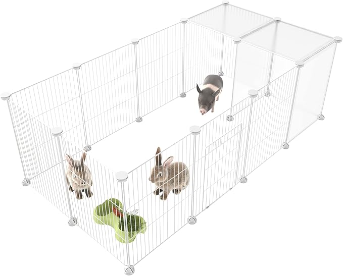 HOMIDEC Pet Playpen, Small Animals Cage DIY Wire Yard Fence by DecorateYourHome