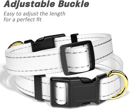 Reflective Dog Collar for Large Dogs, Cute Adjustable Heavy-Duty Nylon Puppy - Image 6