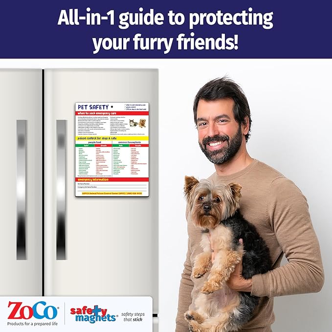 Safety Magnets by ZOCO – Pet Safety Fridge Magnet – Cat & Dog CPR – Safe & - Image 5