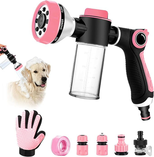 Premium Dog Washing Hose Attachment, Dog Shower Attachment by KSSZZCO