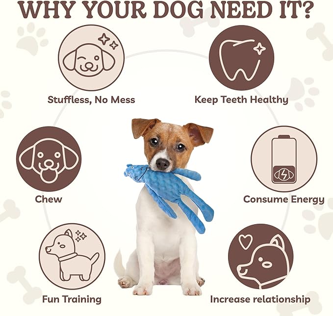 SHARLOVY No Stuffing Dog Toys Squeaky - Image 7