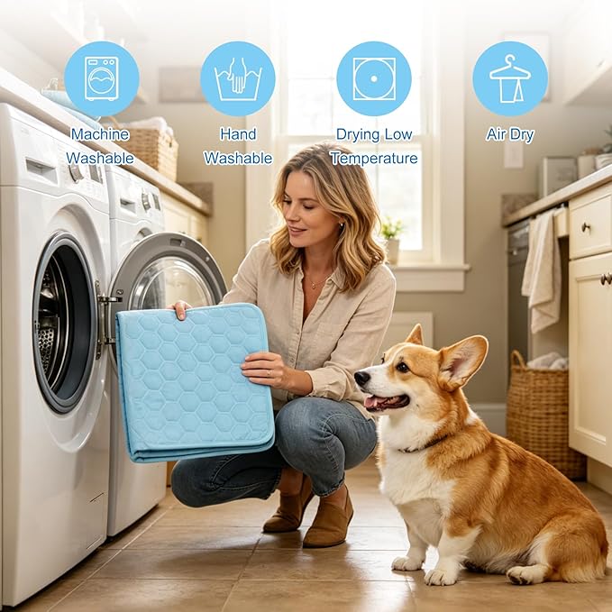 Cooling Mat for Dogs, Thick Breathable Dog Cooling Mat Q-MAX>0.45, Dog Cooling - Image 6