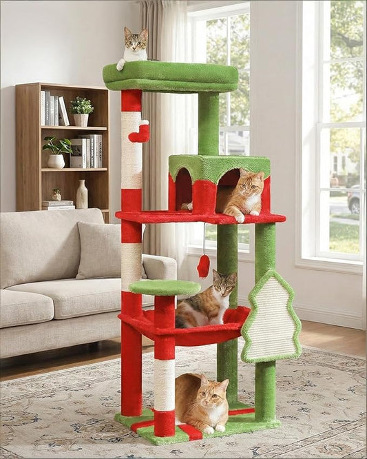 MUTTROS Cat Christmas Tree for Indoor Cats – 56.3“ Cat Proof Christmas Tree by MUTTROS