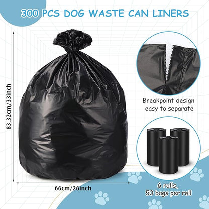 300 Pcs Dog Waste Poop Bags Dog Large Leak Proof Bags 26"x 33" Pet Waste - Image 2