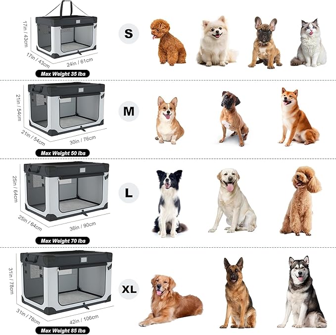 36 Inch Collapsible Travel Dog Crate - Image 6