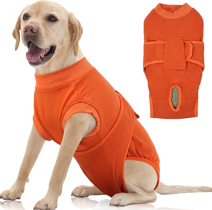 FUAMEY Dog Recovery Suit Male, Dogs Surgery Neuter Suits Puppy Spay Shirts by FUAMEY