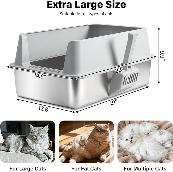 Stainless Steel Cat Litter Box - Image 2