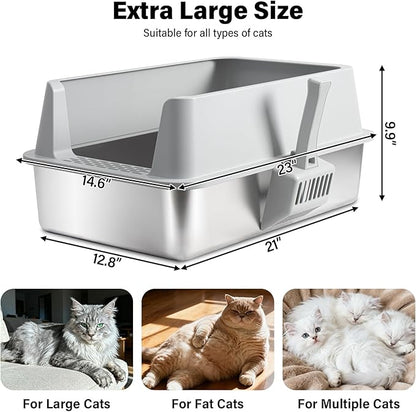 Stainless Steel Cat Litter Box - Image 2