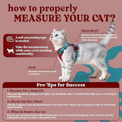rabbitgoo Cat Harness and Leash Set, Escape Proof Vest Harness - Image 2