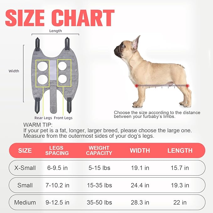 PAWCHIE Dog Grooming Hammock Harness - Image 6